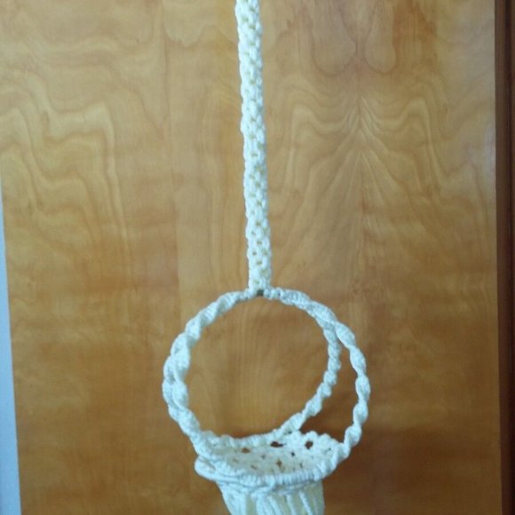 Macrame Plant Hanger 44 inch fits 7 inch Flower Pot Nylon Hanging Flower Holder - Picture 10 of 10